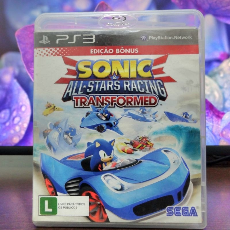 Jogo Sonic e All-Stars Racing Transformed - PS3