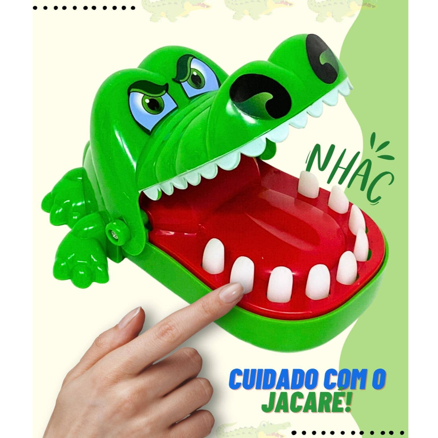 Brinquedo Jogo Crocodilo Jacaré Dinossauro Rato Ripopótamo Dentista Acerte  Dente em Promoção na Shopee Brasil 2023