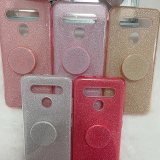 Capinha Brilho LG k41s k51s acompanha Pop Socket