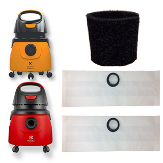 9 Saco + Filtro Espuma Permanente Refil Coletor Cartucho Aspirador Electrolux GT2000 / GT20N / GT20P - Bocal de 4,5cm