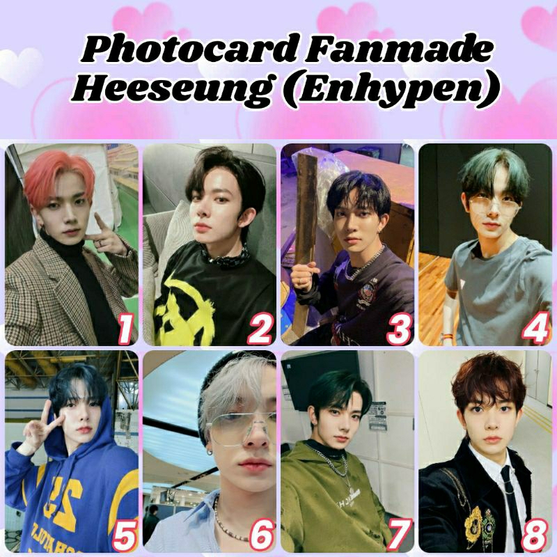 Photocard Heeseung Enhypen - Selca Fanmade | Shopee Brasil