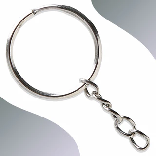 Argola Para Chaveiro Com Corrente 20mm - Com 100 Unidades - BRX em Oferta na Shopee