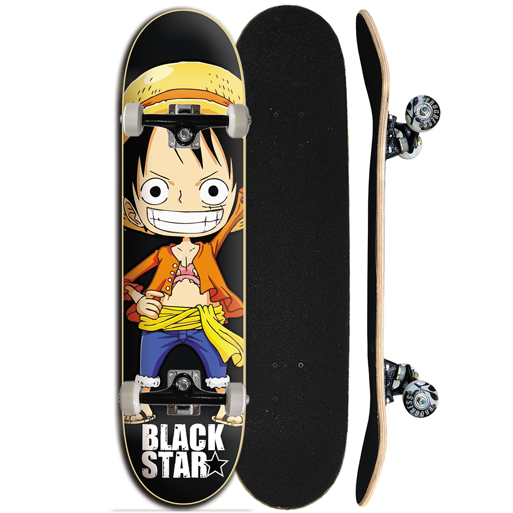 Skate Street Completo Iniciante Black Star - Chica