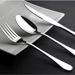 24 Peças Talheres De Aço Inox Garfo Colher Faca Faqueiro Colher De Sobremesa Cozinhas