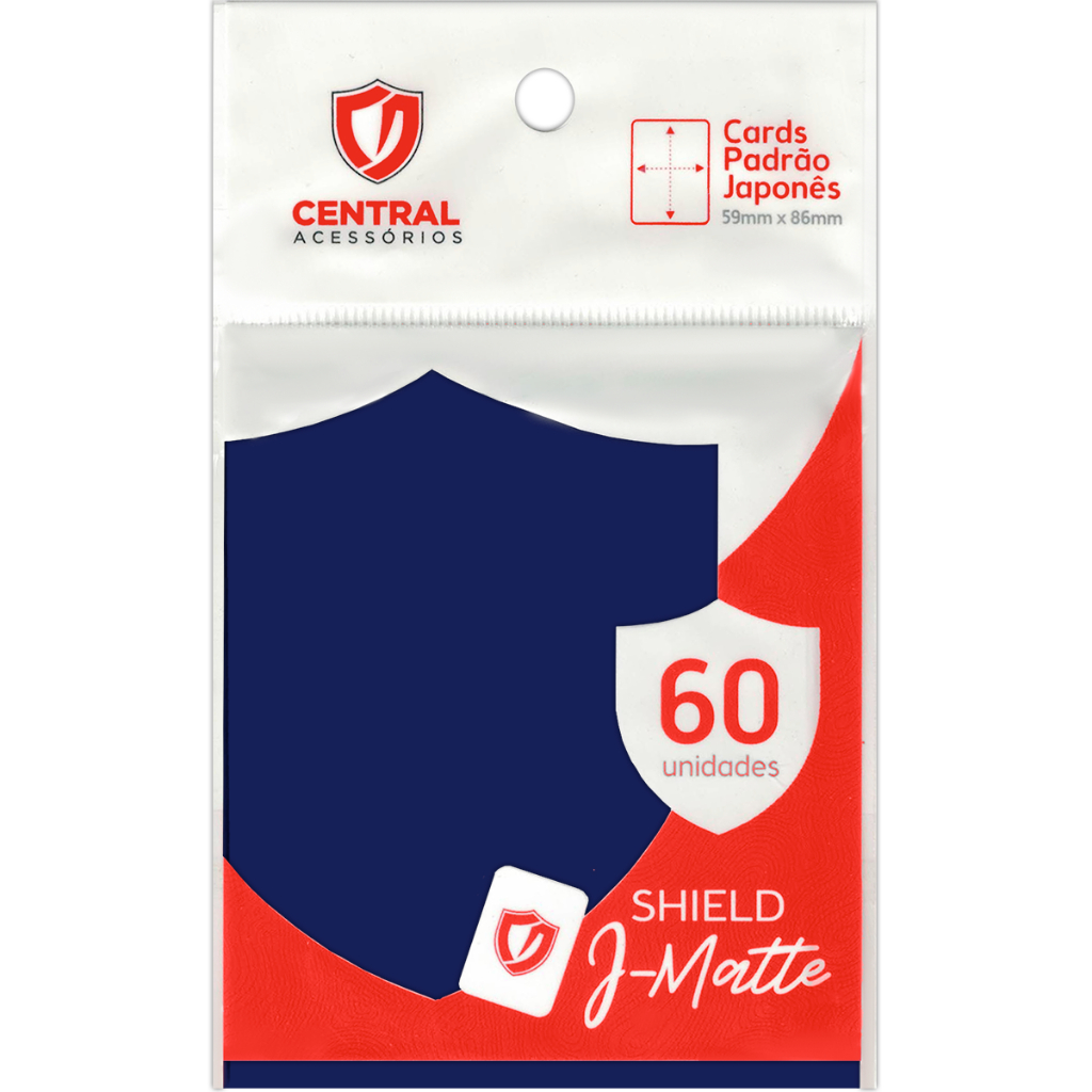 Sleeves Yugioh Small 60 Protetores Matte Central Shield | Shopee