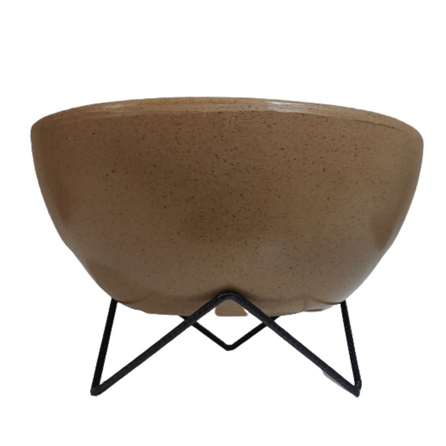 Vaso de Planta Bacia Polietileno com Suporte