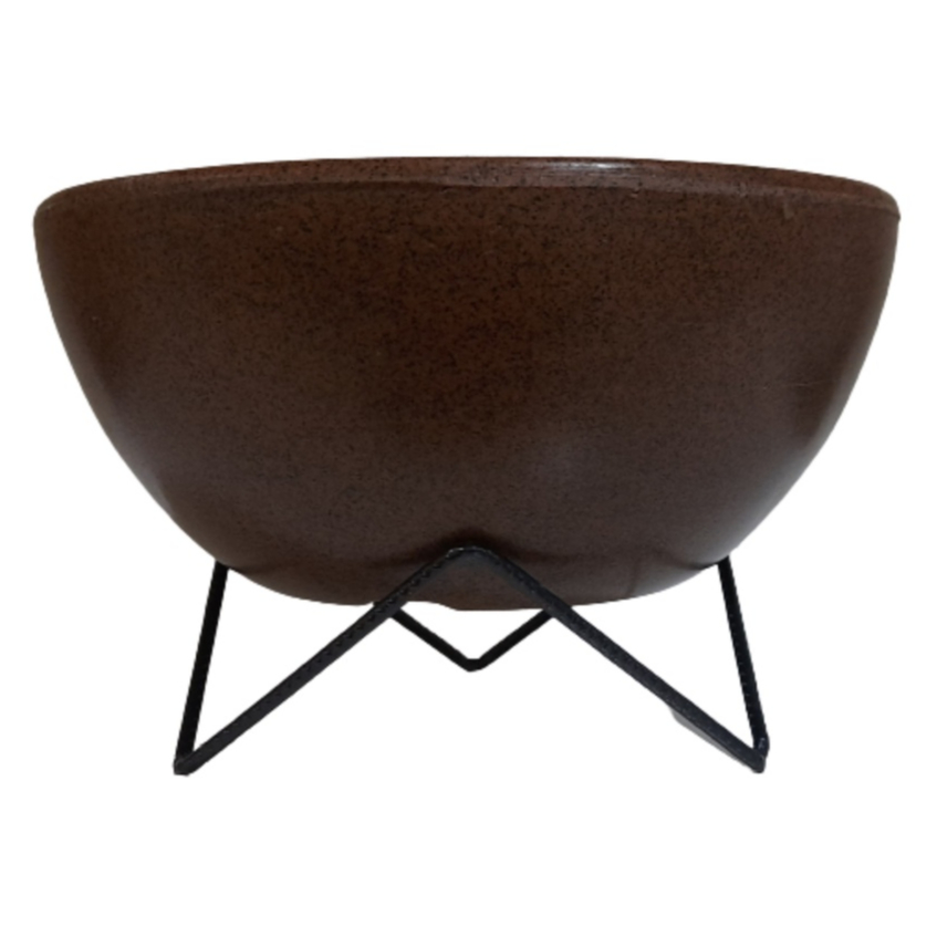 Vaso de Planta Bacia Polietileno com Suporte