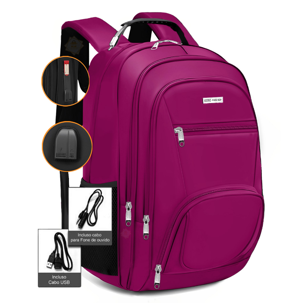 Mochila Super Luxo Feminina Masculina Resistente Conforto