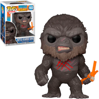 FUNKO POP GODZILLA VS KONG - BATTLE-SCARRED KONG 1022 NOVO ORIGINAL em Oferta na Shopee
