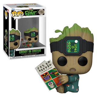 FUNKO POP MARVEL I AM GROOT - GROOT IN ONESIE 1193 NOVO ORIGINAL em Oferta na Shopee