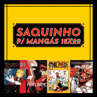 Saquinhos de Polipropileno p/ mangás - 15x22 - LEIA A DESCRIÇÃO!