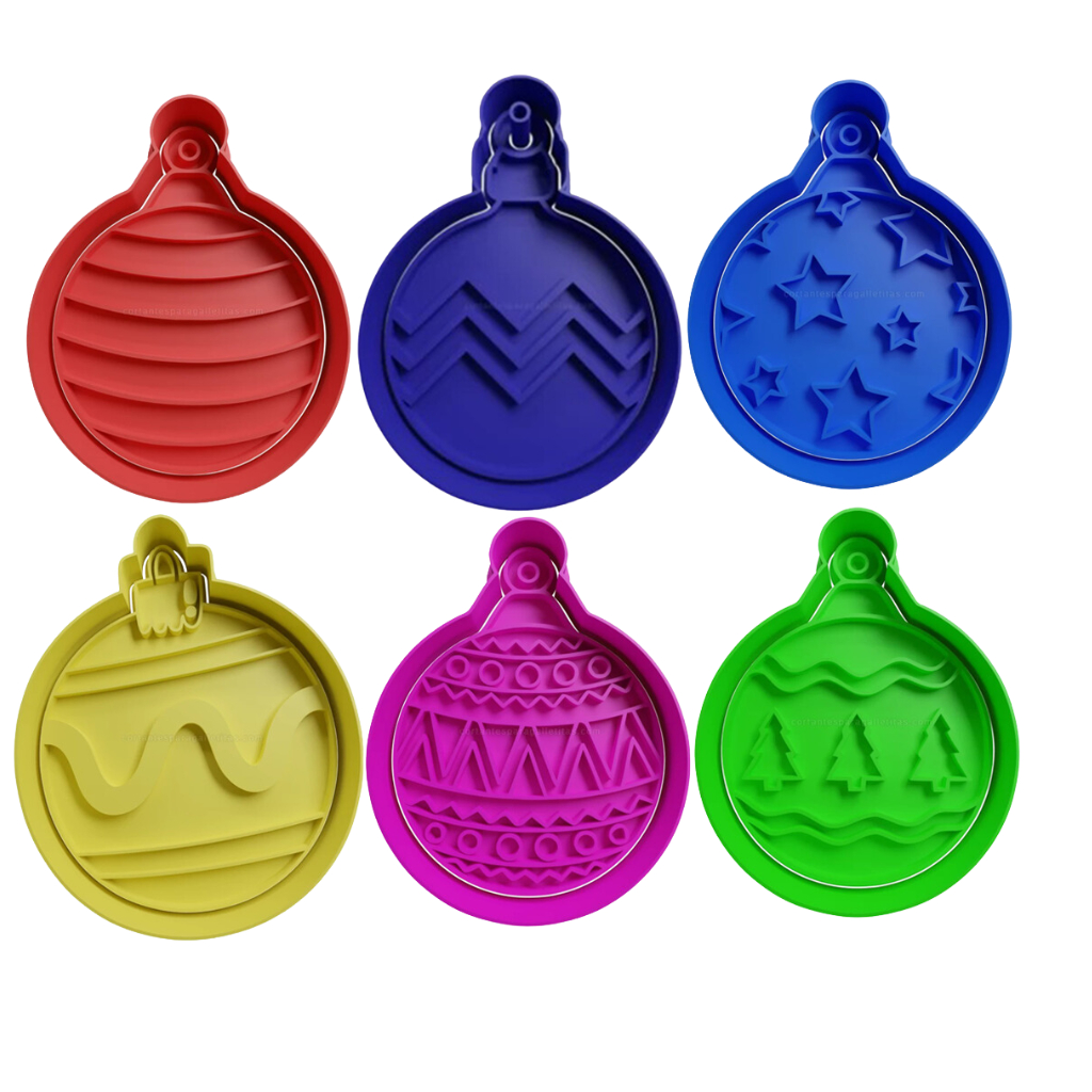 Kit Cortador de Biscoito Bolas de Natal 2 CT11001