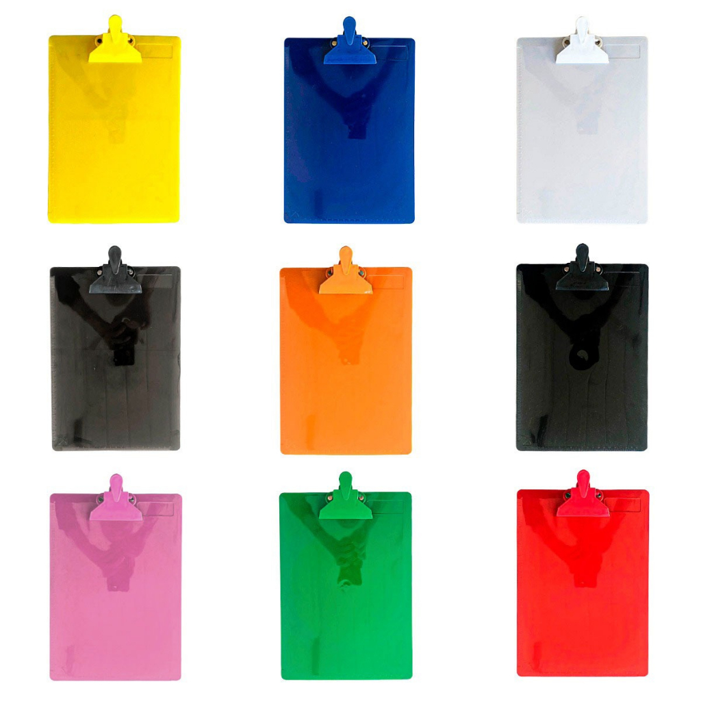 1 Prancheta Acrílica A4 Com Prendedor