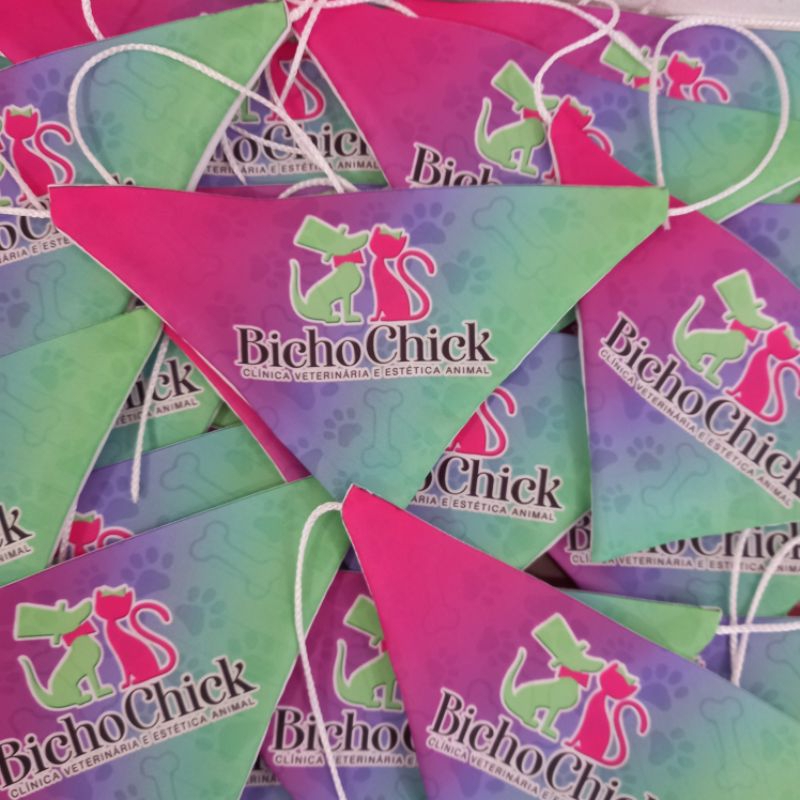 Bandanas Pet Shop - Personalizadas Com A Sua Logo - 30 Unidades