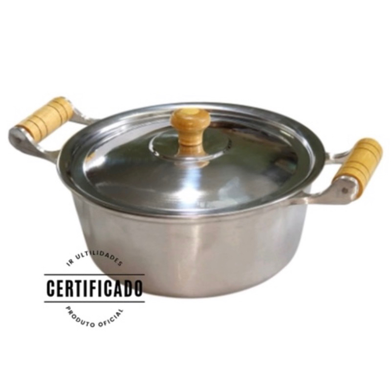 Panela Caçarola n°18 em Alumínio Batido Fundido Grosso 1,6 Litros Cozinha LINHA/PREMIUM