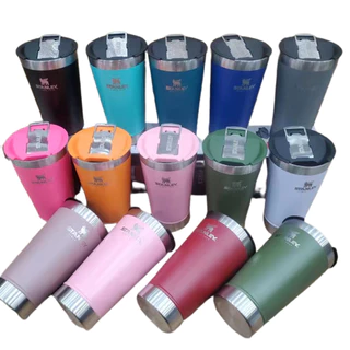 Copo térmico de 473ml Com abridor e tampa mesma cor do copo