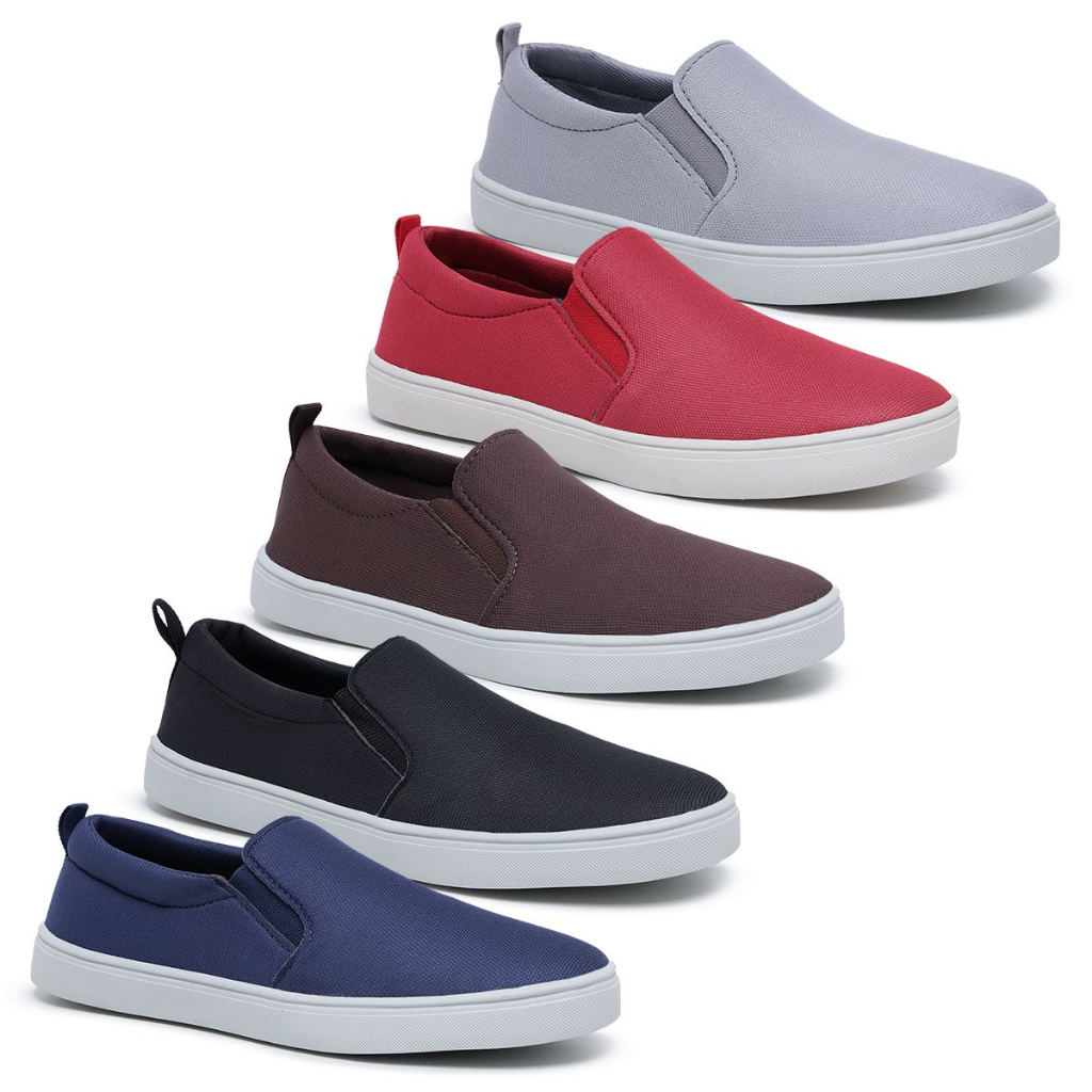 Kit 3 Pares de Tênis Sapatenis Iate Masculino Slip On Casual