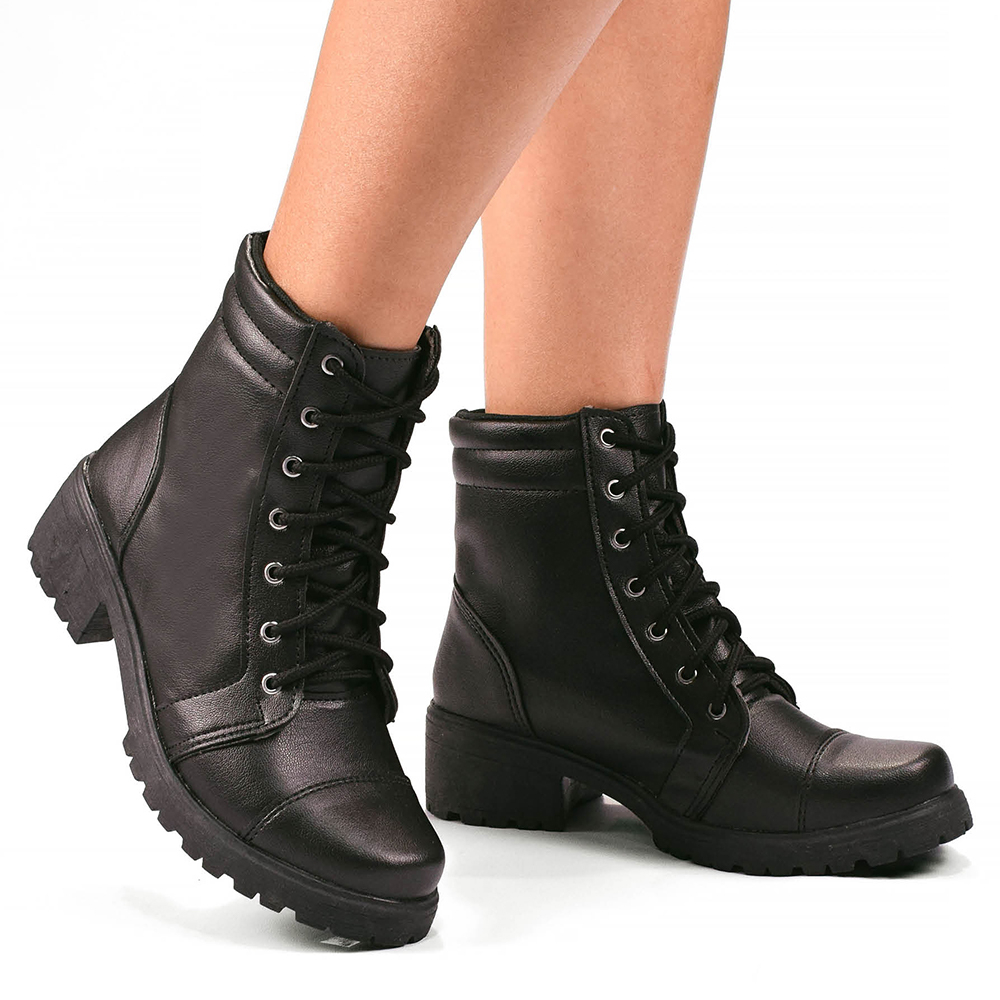 Coturno militar store feminino com salto