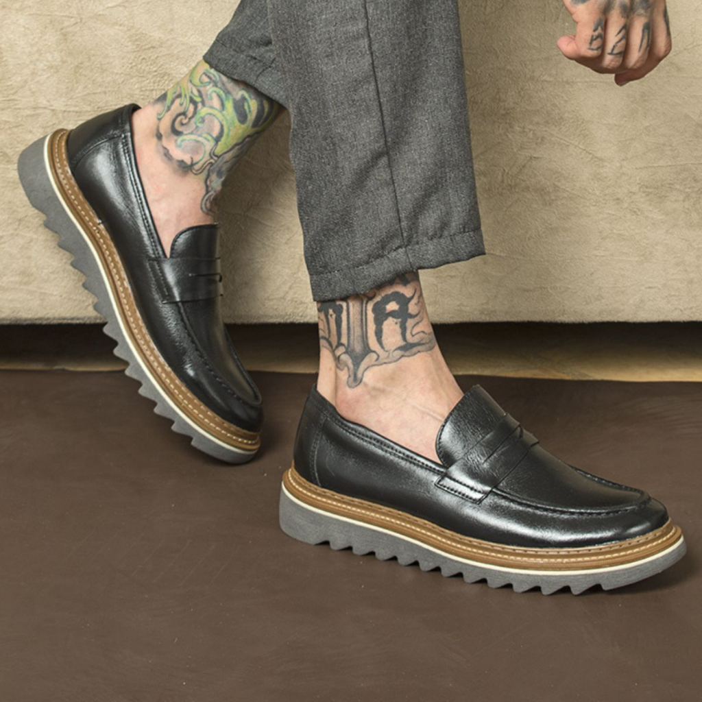 Social Masculino Sapatos Masculinos Mocassim Couro Sapato