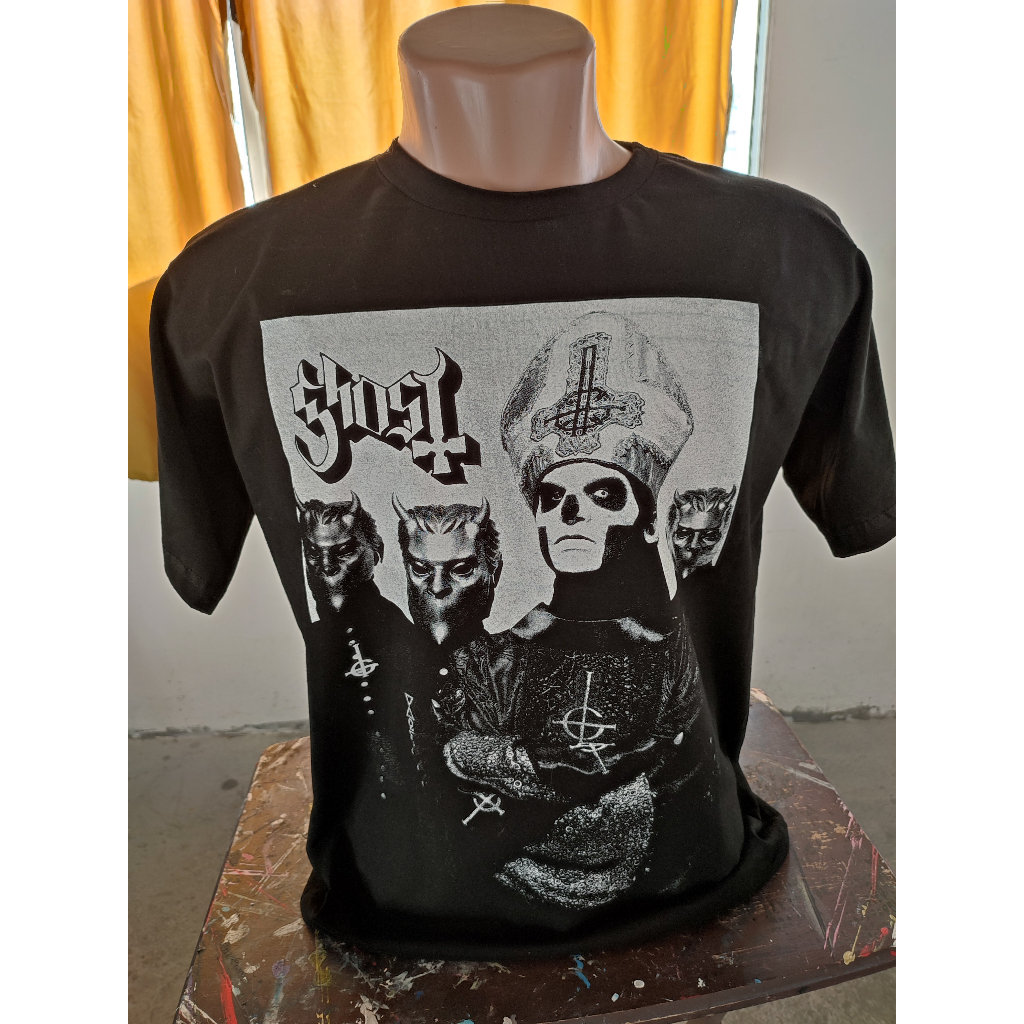 Camisa de Rock Ghost Band Camiseta de Banda Doom Heavy Metal Hard Core Vintage - Linha BASIC