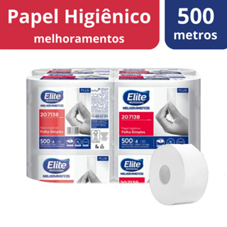 Papel Higiênico Elite Plus 4 Rolos 500M Cada - Altissima Qualidade