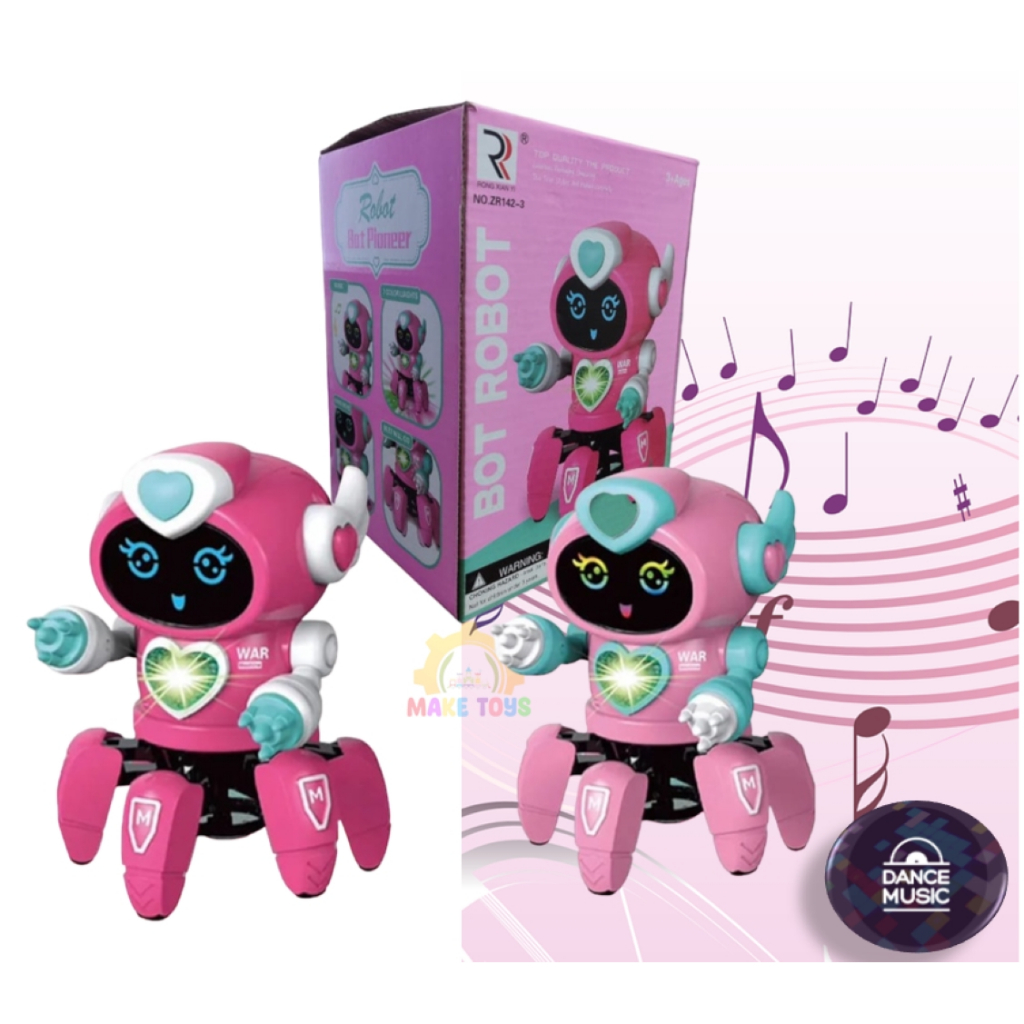 Brinquedo Robô Dançarino BOT ROBOT ROSA COM SOM E LUZES 3D - Iannuzzi Kids  - Robô - Magazine Luiza