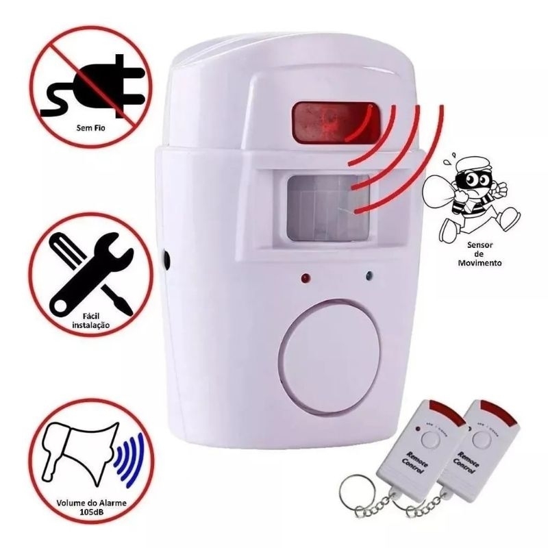 kit alarme residencial sensor de movimento alarme residencial sem fio ...