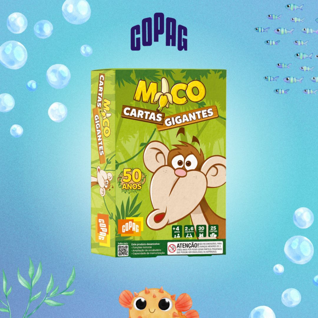Jogo De Cartas Mico Gigantes Fuja do Macaco Animais Copag - Tem Tem Digital  - Brinquedos e Papelaria, aqui tem!