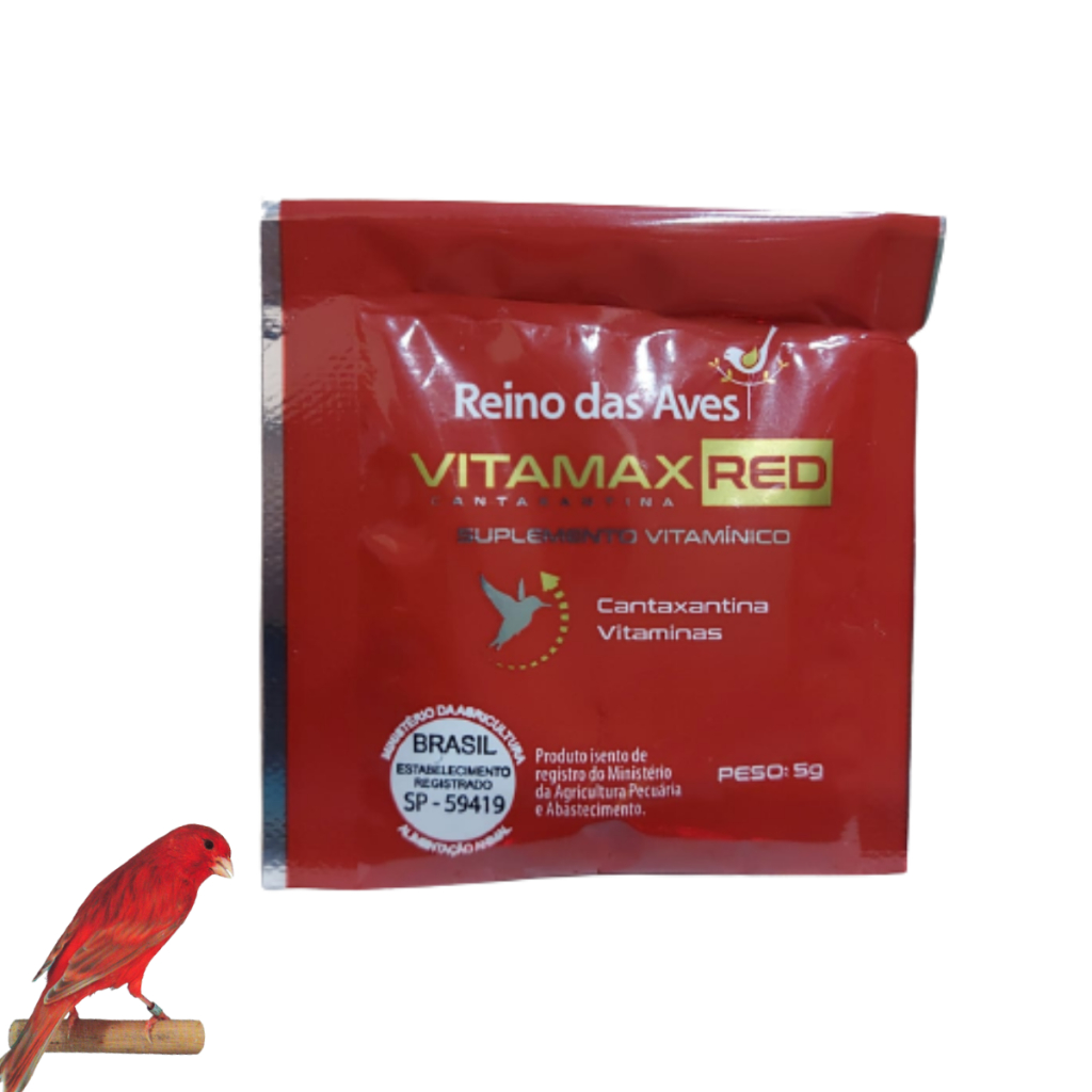 Vitamax Red Catanxantina de 5g Reino Das Aves