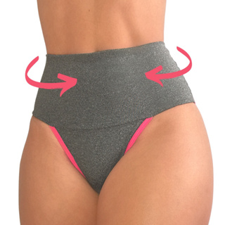 Kit 4 Calcinhas Fitness Cós Alto - Seca Barriga - Alta Compressão