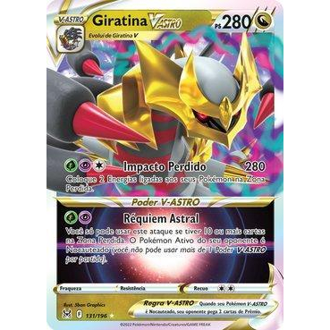 Cartão Pokémon Giratina V astro Lor131 em segunda mão durante 10 EUR em  Barcelona na WALLAPOP
