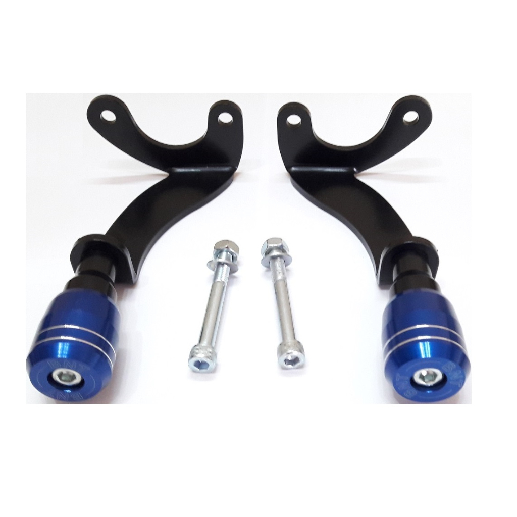 Slider Protetor Yamaha Fazer 250 ABS A Partir de 2018 - Ponta em Alumínio Azul