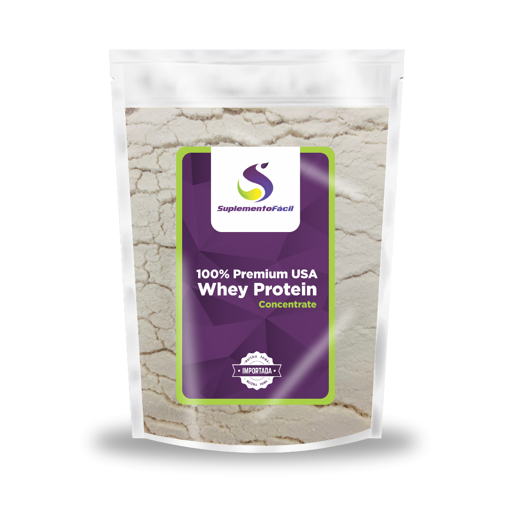 Whey Protein Concentrado Natural1kg – 100% Puro Whey Protein 1Kg – WPC Natural – Suplemento Fácil