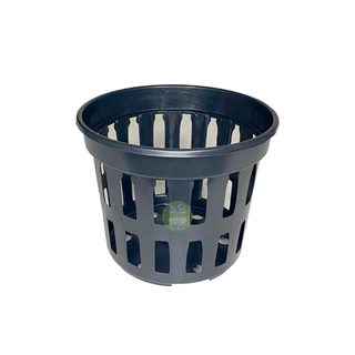 10 Unidades Pote 15 Vazado Vasos Orquídea Plástico Preto Vanda