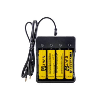 Carregador Para Cargas 18650 Jws + 4 Cargas Chip 18650 15800mAh