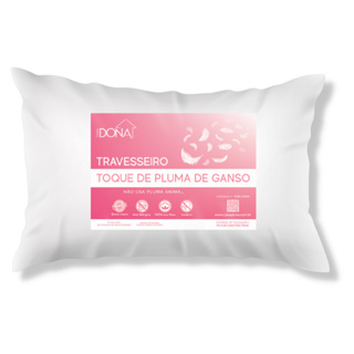 Travesseiro Toque de Plumas de Ganso Antialérgico Casa Dona