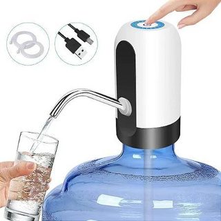 Bomba Elétrica Universal com Carregamento USB para Galão Garrafão de Água