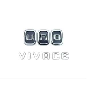 Kit Emblema Letreiro Cromado Fiat Uno Vivace Kit 2pçs
