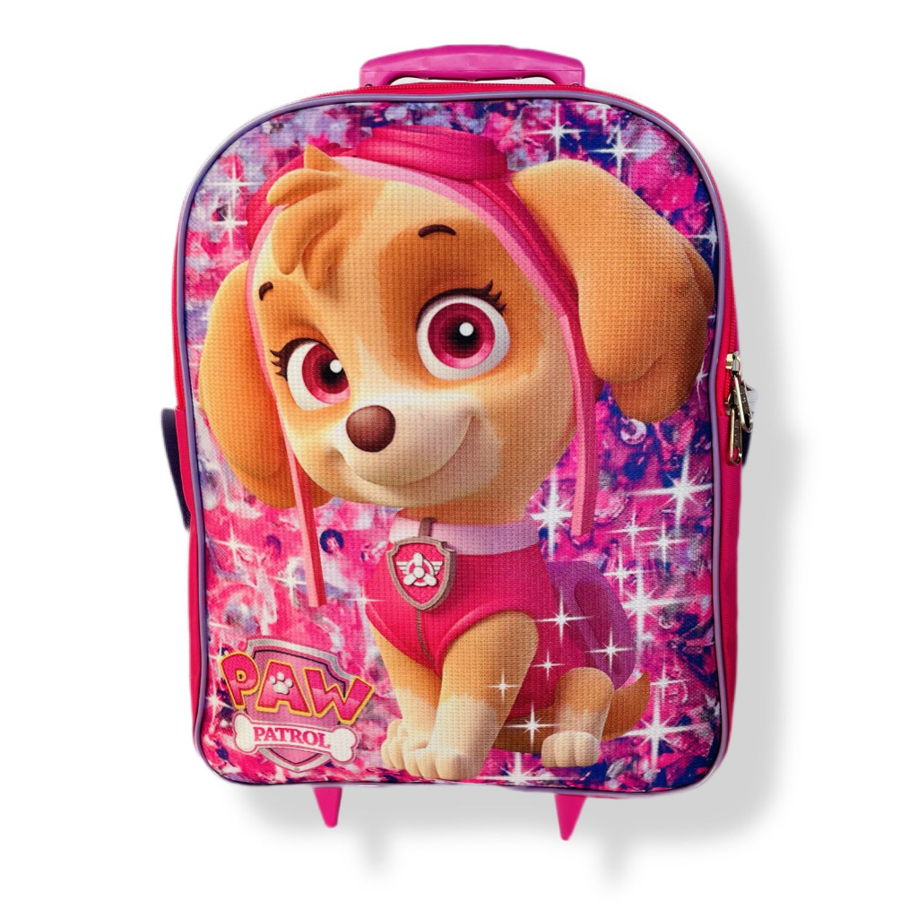 Mochila Escolar Infantil De Rodinha Patrulha Canina Skye M A3