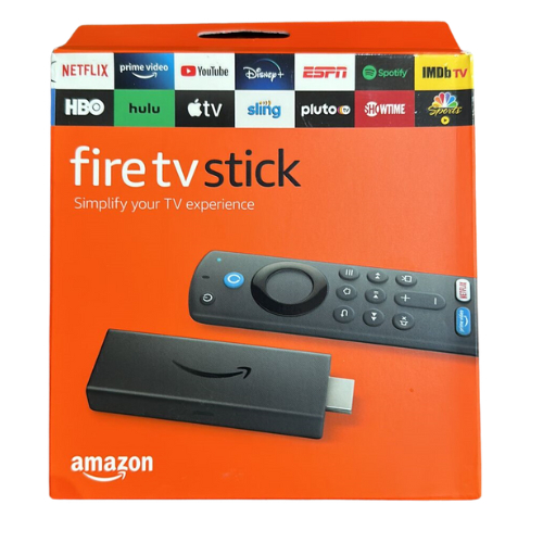 Amazon Fire Tv Stick 3ª Geração Controle De Voz 8gb Preto Com 1gb De Memória Ram