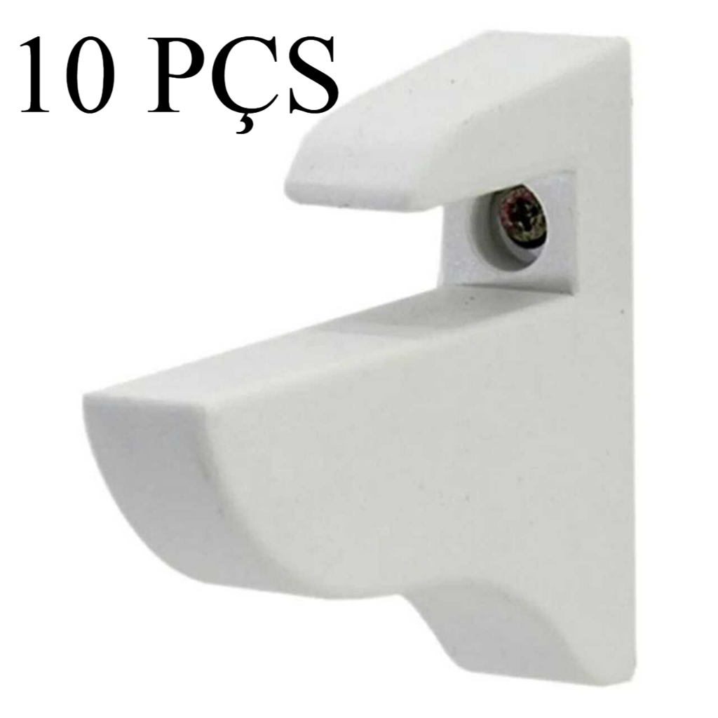 Suporte Bico de Tucano para prateleira 10 pçs