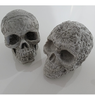 Adorno Caveira Conjunto Decoração 2 pçs
