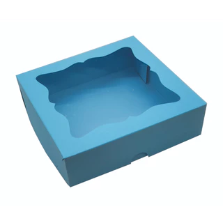 Caixa visor MOLDURA AZUL - 10unidades - 15x15x4