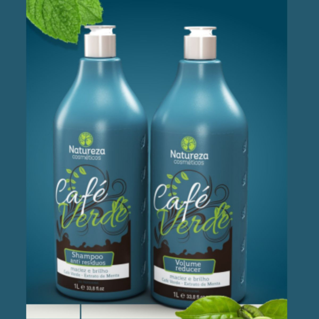 Escova Progressiva De Café Verde 2X1l Natureza Cosméticos
