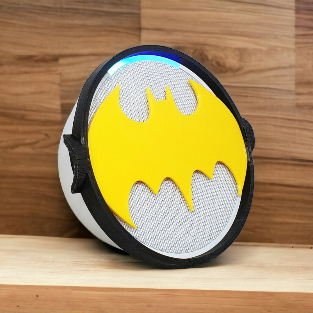 Suporte Alexa Echo POP Tema Batman - Presente, decoração criativa, música,  som, stand de mesa