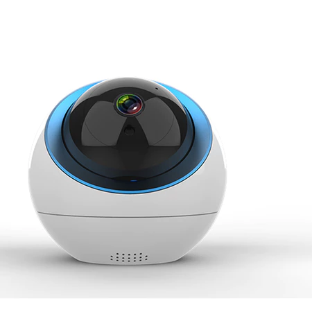 Camera Wifi Ip Baba Eletrônica Gira 360 Graus 1080p Com Sensor De Movimento Áudio Infravermelho