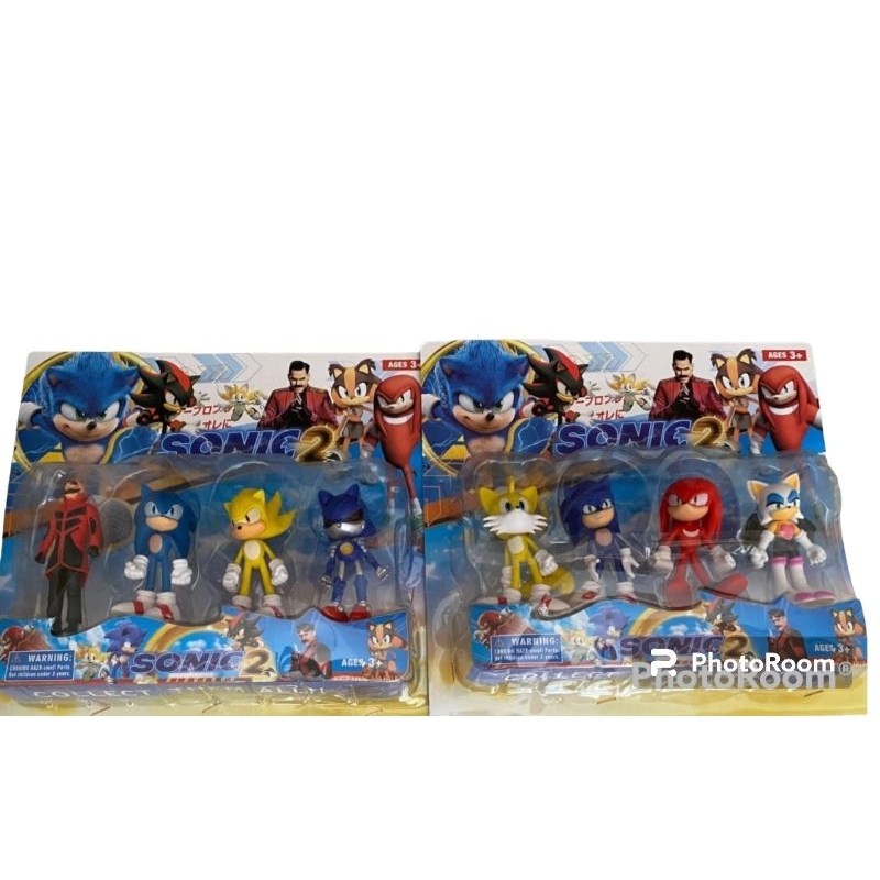 Kit Sonic Cartelado com 4 Bonecos 12 cm - Toys - Bonecos