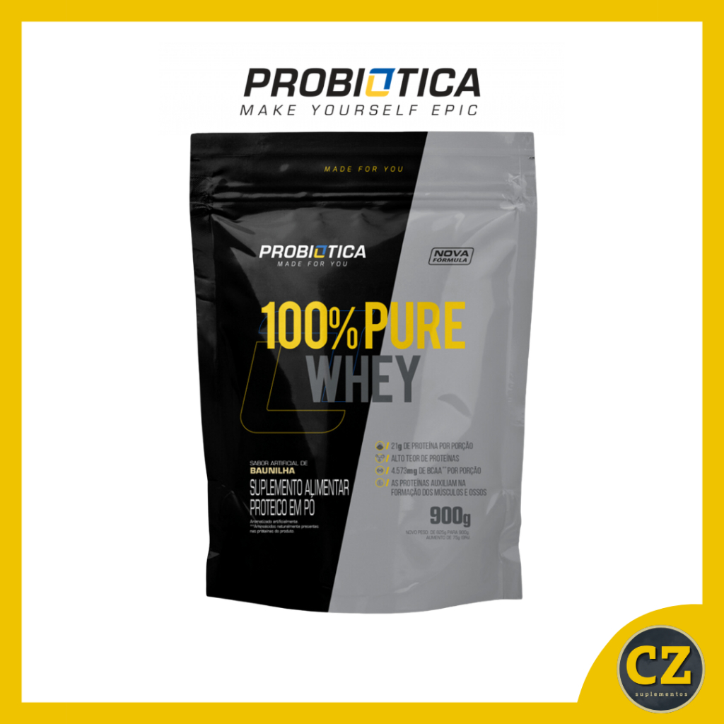 100% Pure Whey Refil (900g) - Probiótica