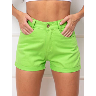 Short Jeans Feminina Coloridos