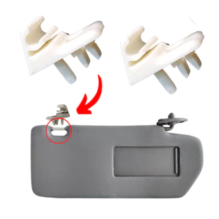 Suporte Presilha Quebra Sol 3D para Fiat Palio Siena Strada Uno Novo Mobi Fiorino